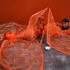 Полиэстеровая кружевная ткань на тему хэллоуина&nbsp;DIY-WH0699-75E