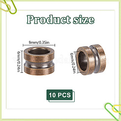 10 шт. Латунные бусины&nbsp;FIND-HY0004-76B