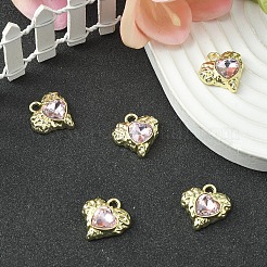 Стеклянные подвески из сплава с покрытием стойки&nbsp;FIND-YW0001-91A