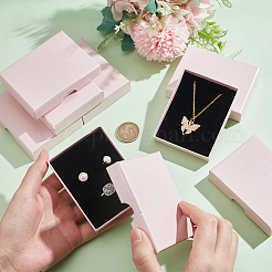 Прямоугольные картонные бумажные коробки для ювелирных изделий&nbsp;CON-WH0086-100A