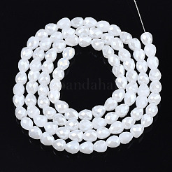 Стеклянные бусины с гальваническим покрытием &nbsp;EGLA-T008-15D