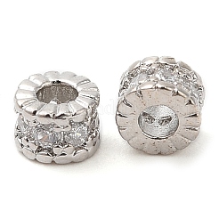 Стойки обшивки латунь микро проложить кубического циркония бусы&nbsp;KK-A186-03A-P