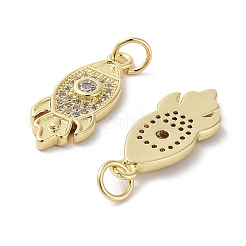 Покрытие стойки ракетная латунь микро-паве подвески из кубического циркония&nbsp;KK-E102-17G