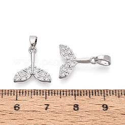 Латунные микропаве прозрачные кубические циркониевые подвески&nbsp;KK-N259-10P