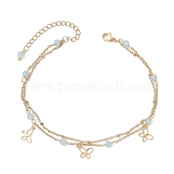 Браслеты на ногу из нержавеющей стали 304&nbsp;AJEW-AN00705-02