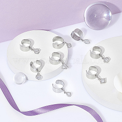 8 шт. кольцо-манжета из нержавеющей стали 304&nbsp;RJEW-UN00036