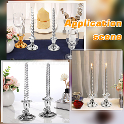 Подсвечники из цинкового сплава&nbsp;AJEW-WR0003-13S