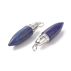 Большие заостренные кулоны из натуральных и синтетических драгоценных камней&nbsp;G-C051-08P