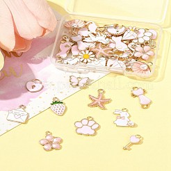 40шт 20 стиля подвески из сплава с эмалью&nbsp;ENAM-FS0003-33