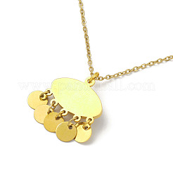 Колье с подвеской от сглаза из смолы&nbsp;NJEW-M199-01G