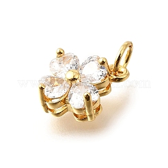 Латунные микро проложить кубического циркония подвески&nbsp;X-KK-V008-11G-04