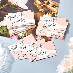100 шт. 2 пакета благодарственных открыток&nbsp;AJEW-TA0001-53B
