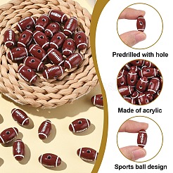 50 шт. Акриловые бусины в стиле ремесла&nbsp;MACR-YW0003-85