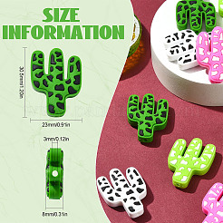 20 шт. 5 цвета кактус пищевые экологически чистые силиконовые фокусные бусины&nbsp;SIL-CJ0001-74