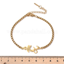 Браслеты из нержавеющей стали 304&nbsp;BJEW-Z107-01G