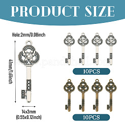 20 шт. 2 цвета подвески из сплава в тибетском стиле&nbsp;FIND-TA0008-93