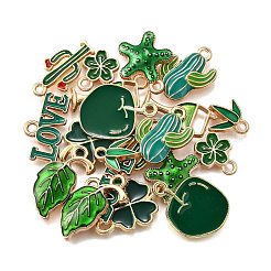 20шт 10 стиля сплава эмалевые подвески&nbsp;ENAM-FP0002-41