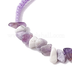 Регулируемые плетеные браслеты из натуральных камней для женщин&nbsp;BJEW-JB10997-02