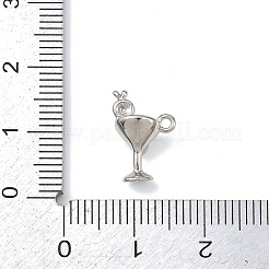 Латунные микропаве прозрачные кубические циркониевые подвески&nbsp;KK-G545-16P