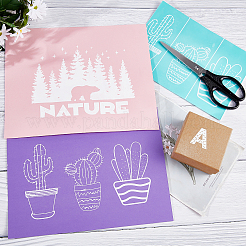 Самоклеящийся трафарет для шелкографии&nbsp;DIY-WH0173-021-X