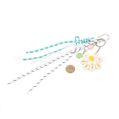 Подвесные украшения ручной работы из плетеных и полиэстеровых шнуров&nbsp;HJEW-JM04421-02