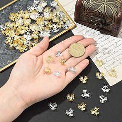 50 г двухцветные железные колпачки для бусин&nbsp;IFIN-YW0003-96