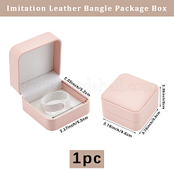 1 шт. Упаковочные коробки для браслетов из искусственной кожи&nbsp;LBOX-BBC0001-01B