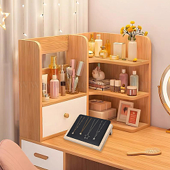 Деревянный органайзер для ожерелий с наклонной спинкой&nbsp;AJEW-WH20033-046B