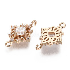 Соединители из латуни с микрочастицами и кубическим цирконием&nbsp;X-KK-R111-014-B01