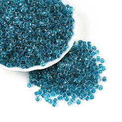 Прозрачные внутри цветные стеклянные бусины&nbsp;SEED-T007-20A-05