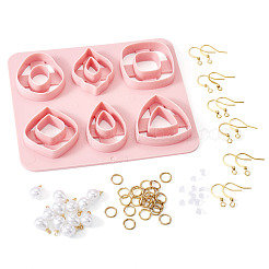 Комплект висячих сережек своими руками&nbsp;DIY-TA0013-22