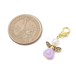 Украшения из акриловой подвески в виде ангела&nbsp;HJEW-JM04015-02