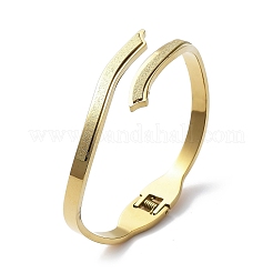 Ионное покрытие (ip) 304 нержавеющая сталь шарнирные браслеты для женщин&nbsp;BJEW-A011-22G