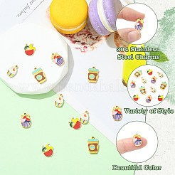 12 шт. 4 стиля подвески из нержавеющей стали 304&nbsp;STAS-CJ0003-12