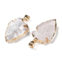 Подвески из необработанного грубого натурального кристалла кварца&nbsp;G-T073-23G-03