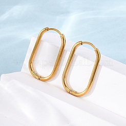 201 серьги-кольца из нержавеющей стали&nbsp;EJEW-Z127-01G-02