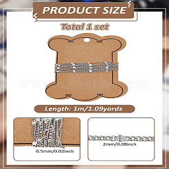 Цепи для ограждения из нержавеющей стали 304 длиной 1 м&nbsp;CHS-LP0001-04