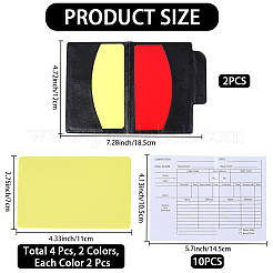 Футбольный арбитр книга из искусственной кожи&nbsp;AJEW-WH20121-15B