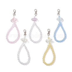 5 шт. 5-х цветное акриловое облако и круглые бусины подвеска украшение&nbsp;HJEW-JM03879