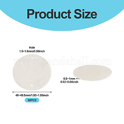 80 шт. подвески-соединители из натуральной ракушки Capiz&nbsp;SHEL-MB0001-01