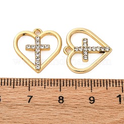 Подвески из сплава и страза&nbsp;LS-PALLOY-S052-01G-E