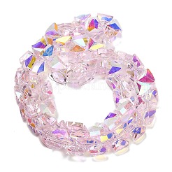 Стеклянные бусины с гальваническим покрытием &nbsp;EGLA-P066-02A-AB02