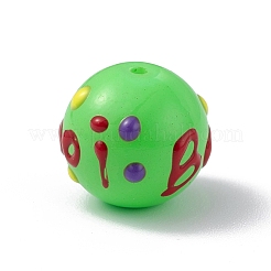 Непрозрачные окрашенные стеклянные бусины&nbsp;GLAA-B001-01E