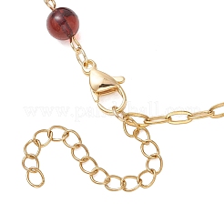 Браслеты из натуральных янтарных бусин.&nbsp;BJEW-JB13484-02