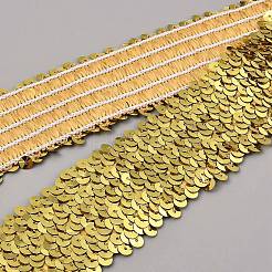 10 ярд эластичной отделки из полиэстера с блестками&nbsp;OCOR-WH0090-014A