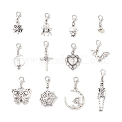 12 шт. подвеска из сплава в тибетском стиле на Хэллоуин&nbsp;HJEW-JM03710