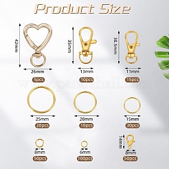 Наборы для изготовления брелоков из сплава «лобстер-клешня»&nbsp;DIY-SZ0010-43