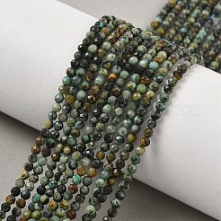Естественных афро бирюзовый нитей бисера&nbsp;G-F509-29-3mm