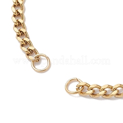 Изготовление браслета из витой цепи из нержавеющей стали 304 толщиной 3 мм&nbsp;AJEW-JB01440-01