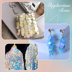 Подвески из ПВХ с пайетками/пайетками&nbsp;PVC-WH20005-01B